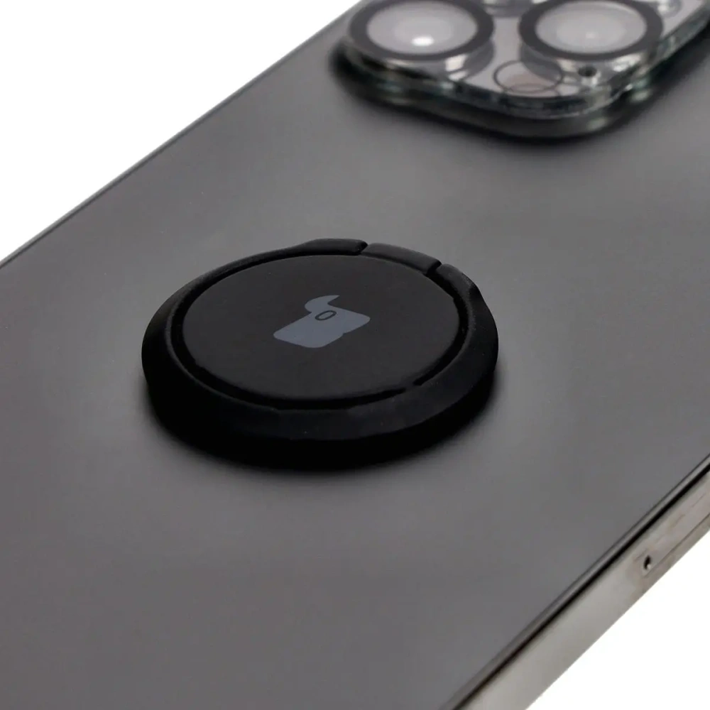 Uchwyt na palec Bizon Accessories Ring Turtle uniwersalny czarny