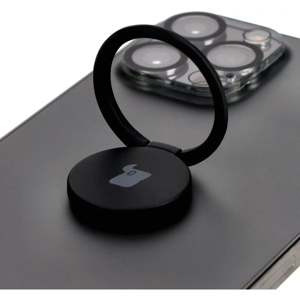 Uchwyt na palec Bizon Accessories Ring Turtle uniwersalny czarny