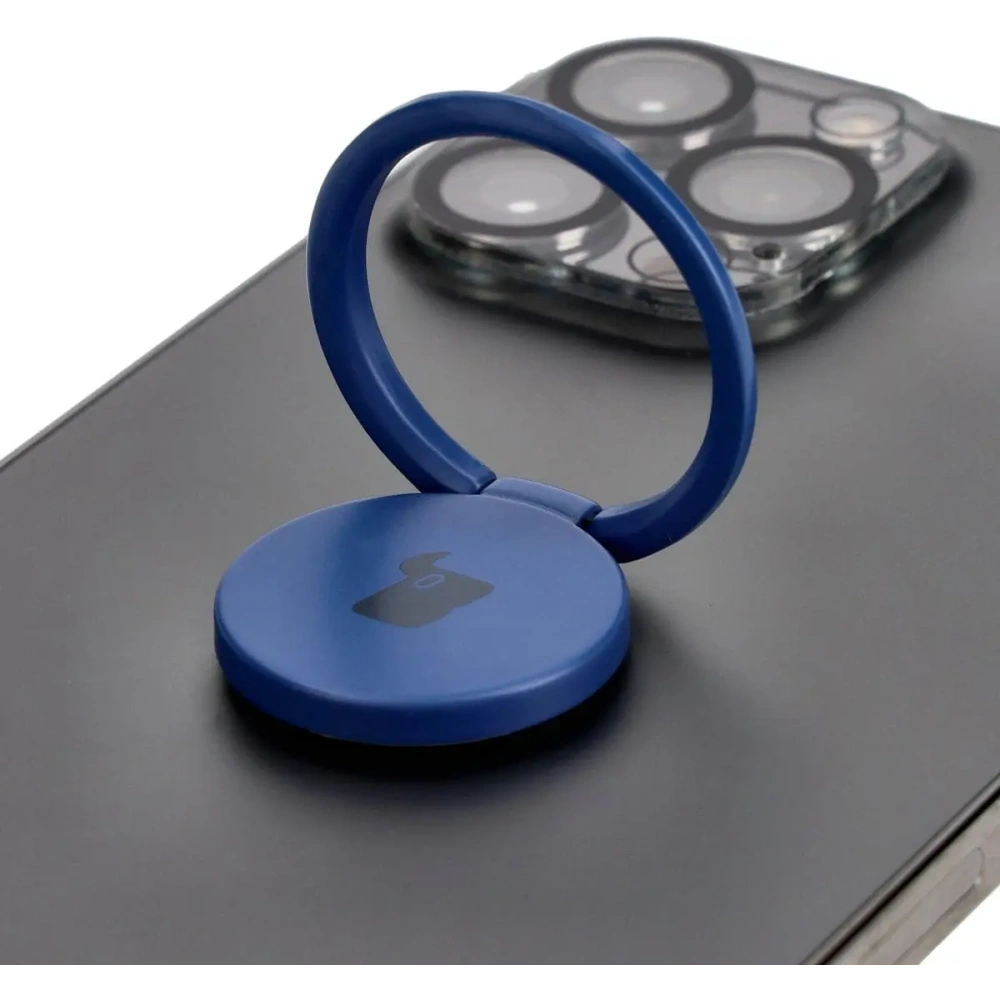 Uchwyt na palec Bizon Accessories Ring Turtle uniwersalny granatowy