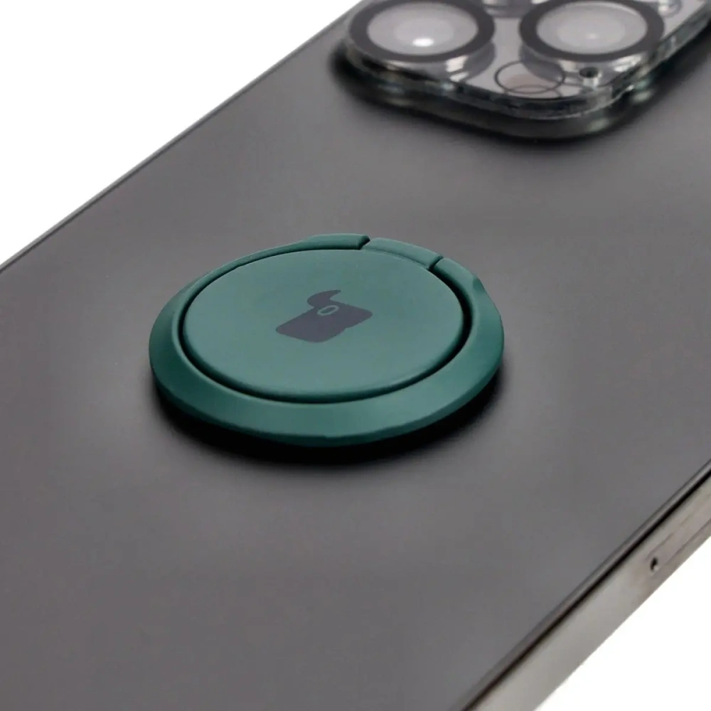 Uchwyt na palec Bizon Accessories Ring Turtle uniwersalny ciemnozielony