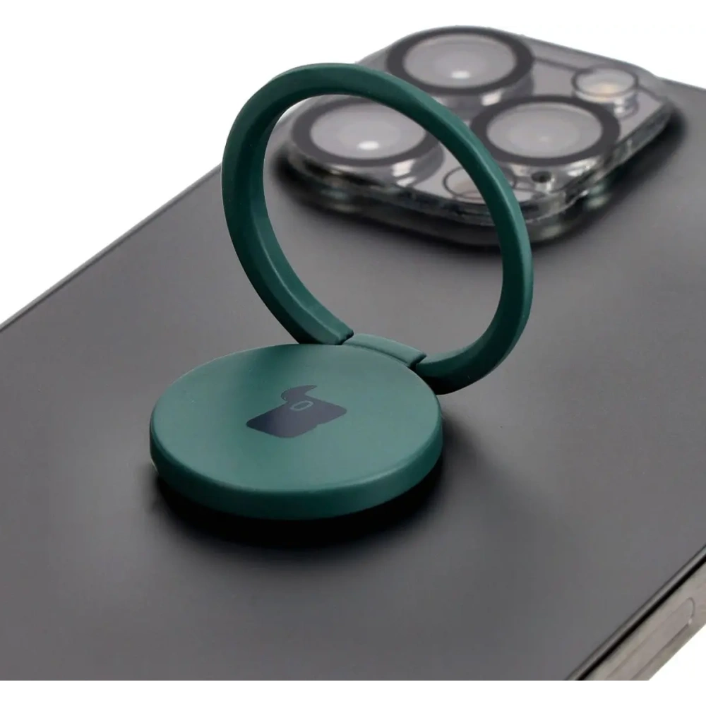 Uchwyt na palec Bizon Accessories Ring Turtle uniwersalny ciemnozielony