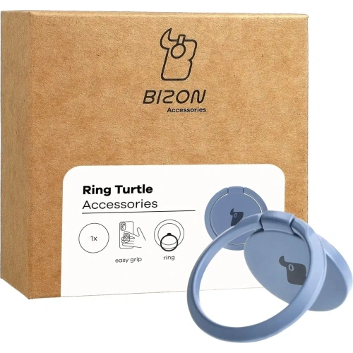 Kup Držák na prst Bizon Accessories Ring Turtle univerzální šedý - BIZ4153 - {ean13} - Sklep Home Screen