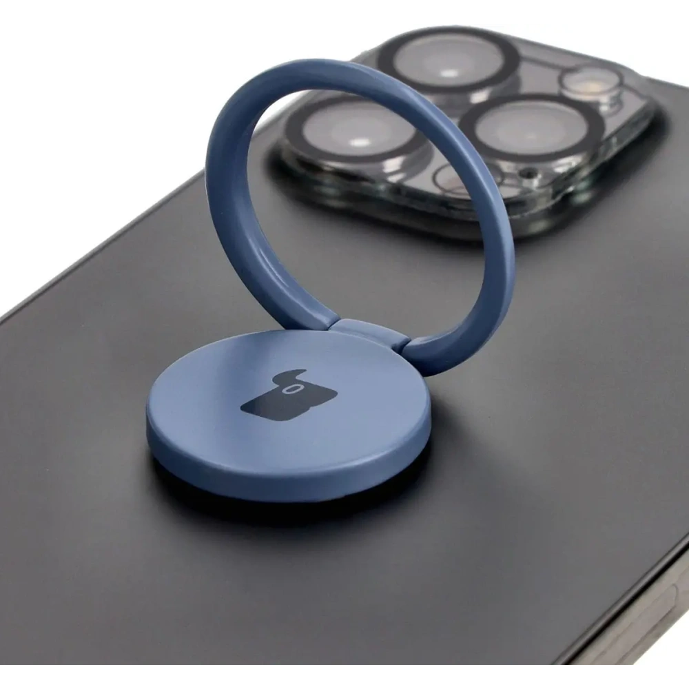 Uchwyt na palec Bizon Accessories Ring Turtle uniwersalny szary