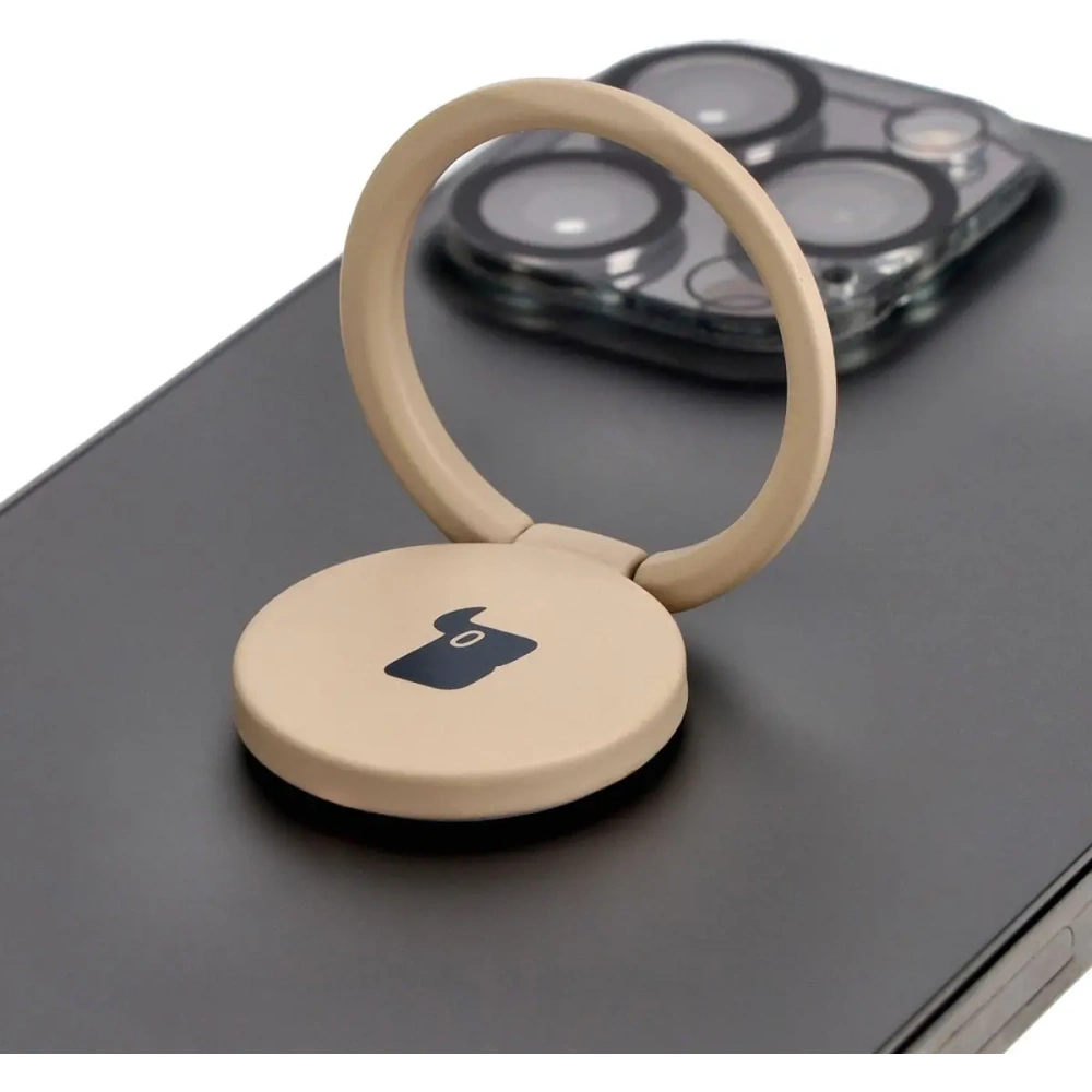 Uchwyt na palec Bizon Accessories Ring Turtle uniwersalny kawowy