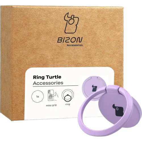 Kup Úchyt na prst Bizon Accessories Ring Turtle univerzální světle fialový - BIZ4156 - {ean13} - Sklep Home Screen