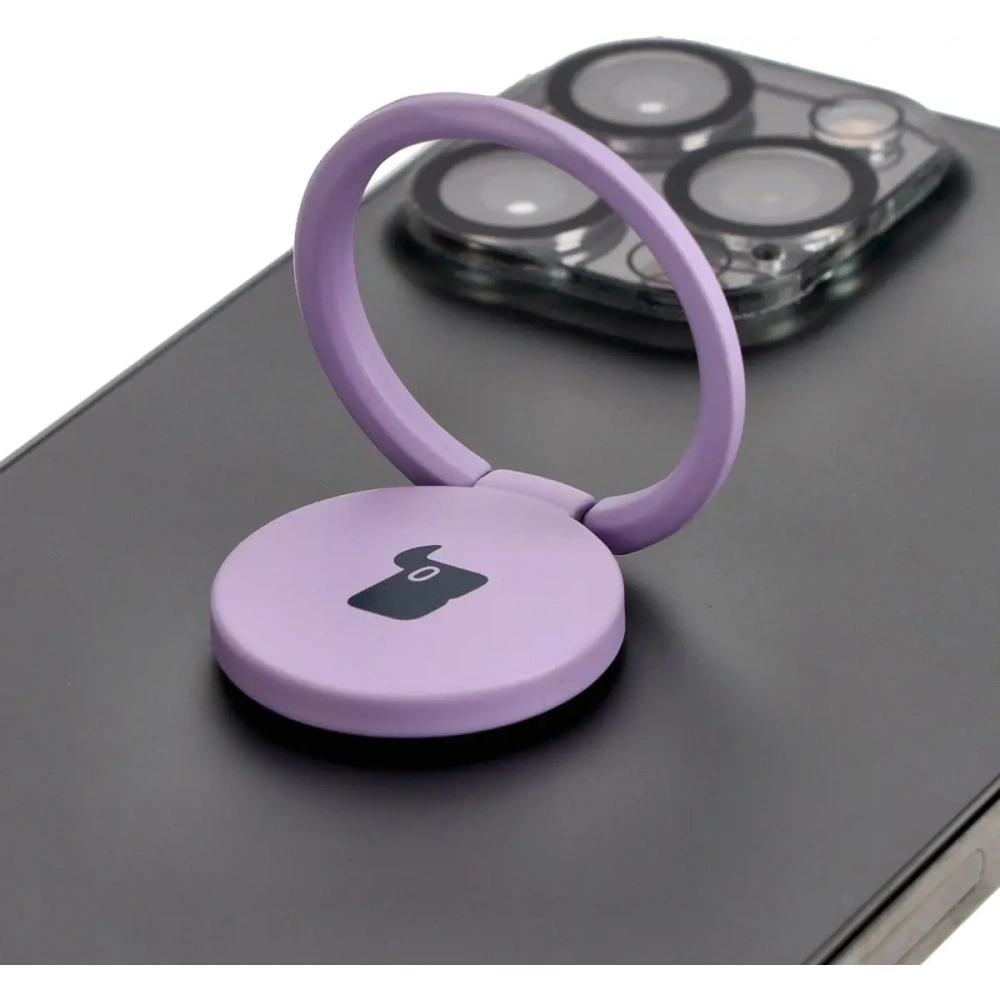 Uchwyt na palec Bizon Accessories Ring Turtle uniwersalny jasnofioletowy