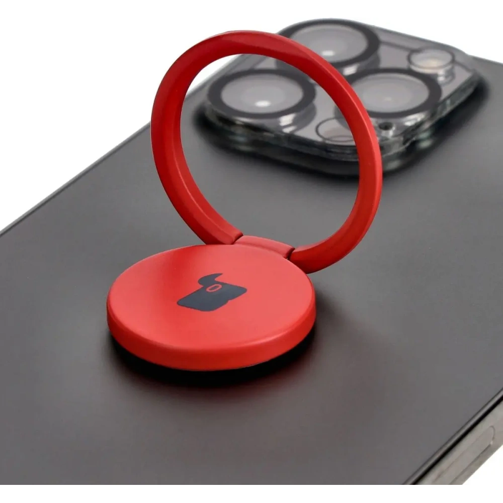 Uchwyt na palec Bizon Accessories Ring Turtle uniwersalny czerwony