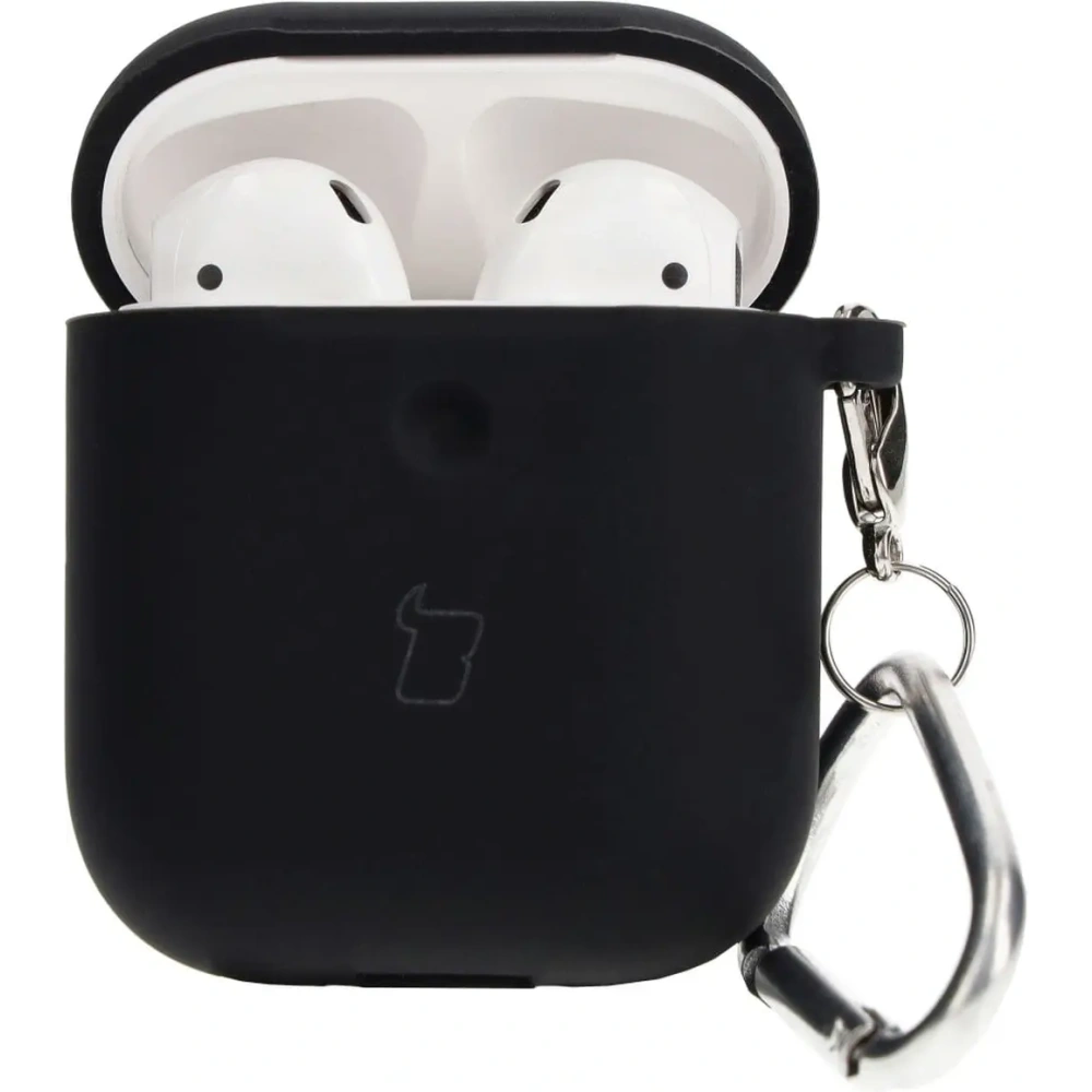 Etui Bizon Case Headphone Silicone do AirPods 1/2 czarne