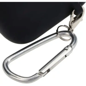 Etui Bizon Case sluchátka silikonové pro AirPods 1/2 černé