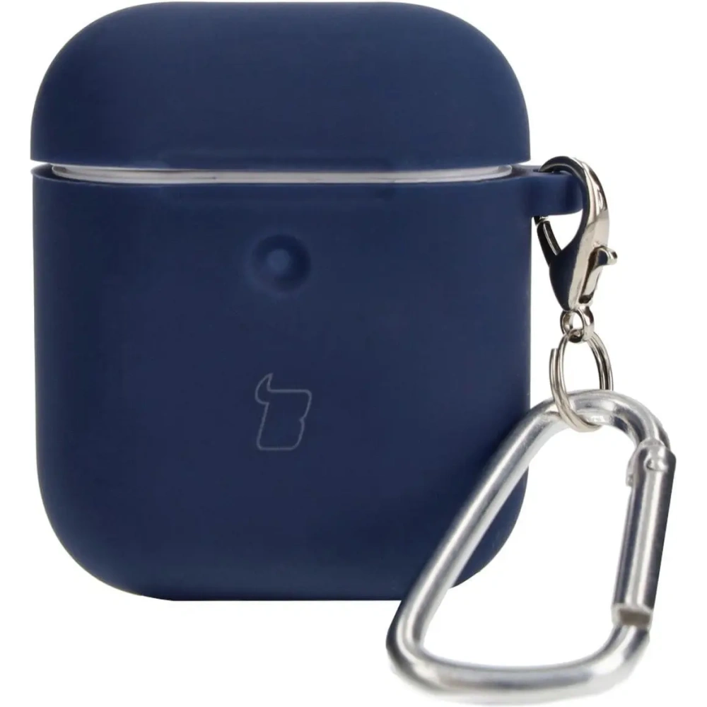 Etui Bizon Case Headphone Silicone do AirPods 1/2 granatowe