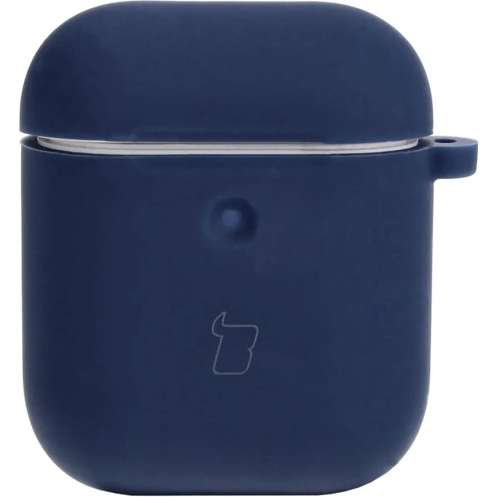 Etui Bizon Case Headphone Silicone do AirPods 1/2 granatowe