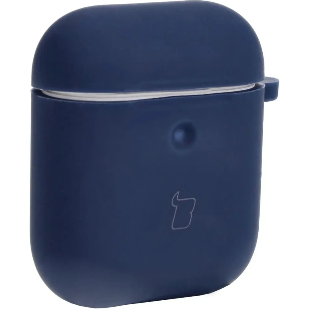 Etui Bizon Case Headphone Silicone do AirPods 1/2 granatowe