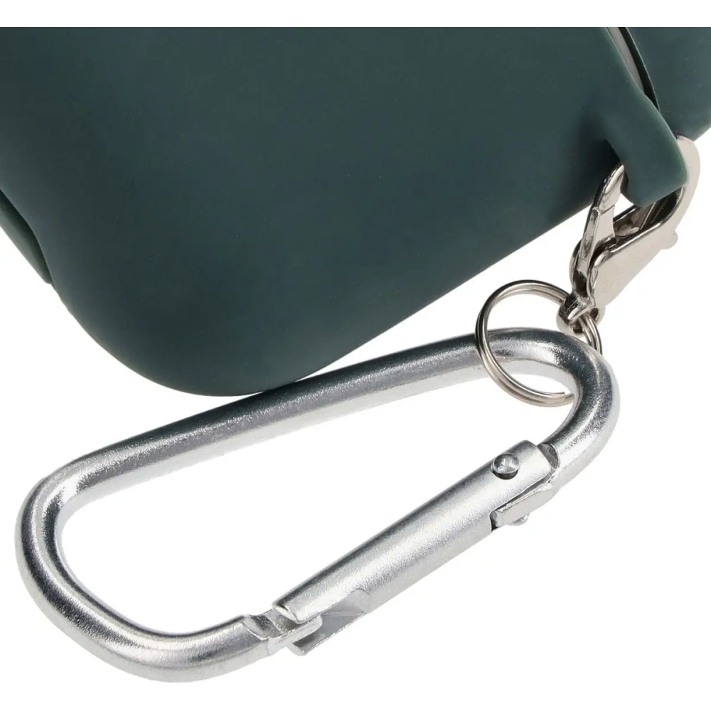 Etui Bizon Case Headphone Silicone do AirPods 1/2 ciemnozielone