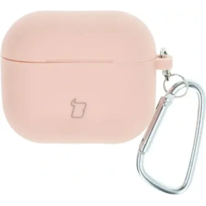 Etui Bizon Case sluchátka silikonové pro AirPods 3 světle růžové