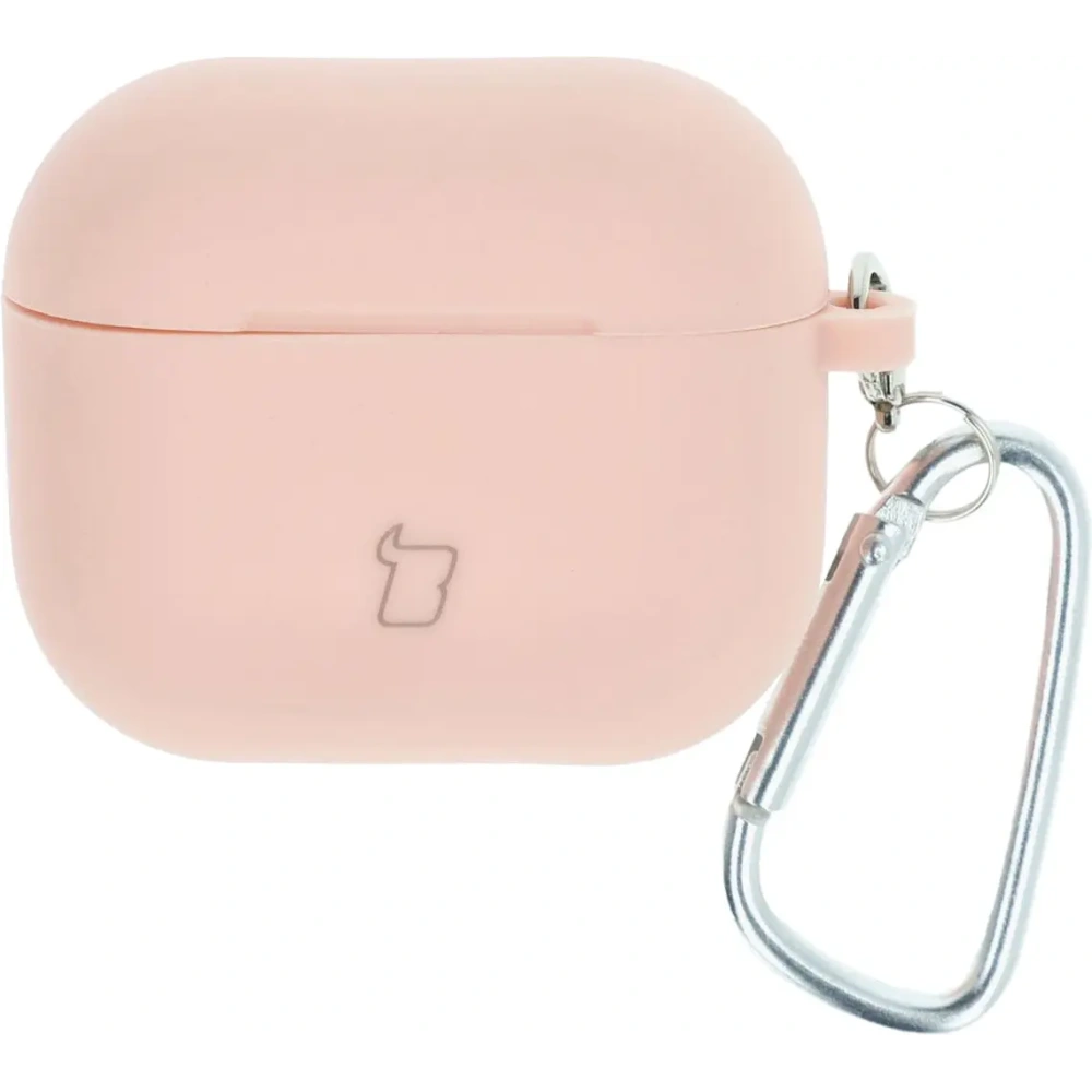 Etui Bizon Case Headphone Silicone do AirPods 3 jasnoróżowe