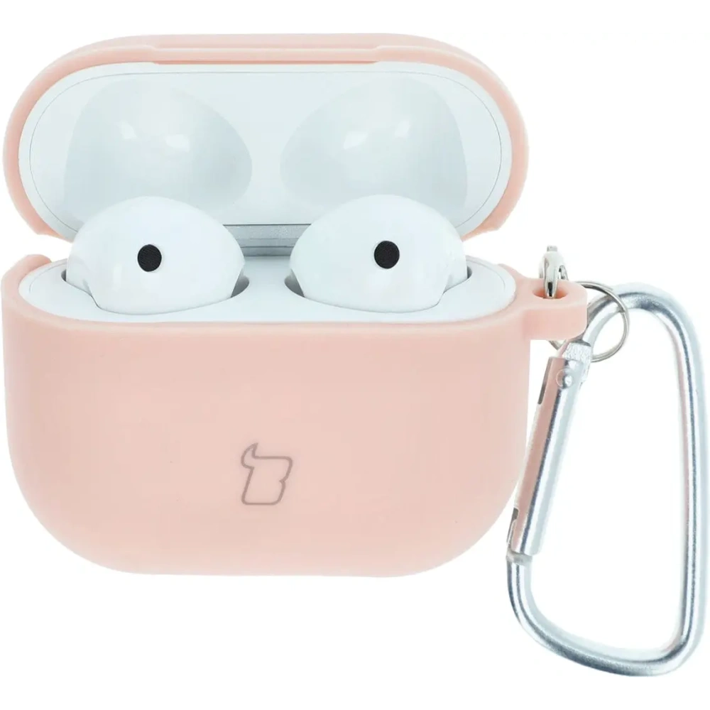 Etui Bizon Case Headphone Silicone do AirPods 3 jasnoróżowe