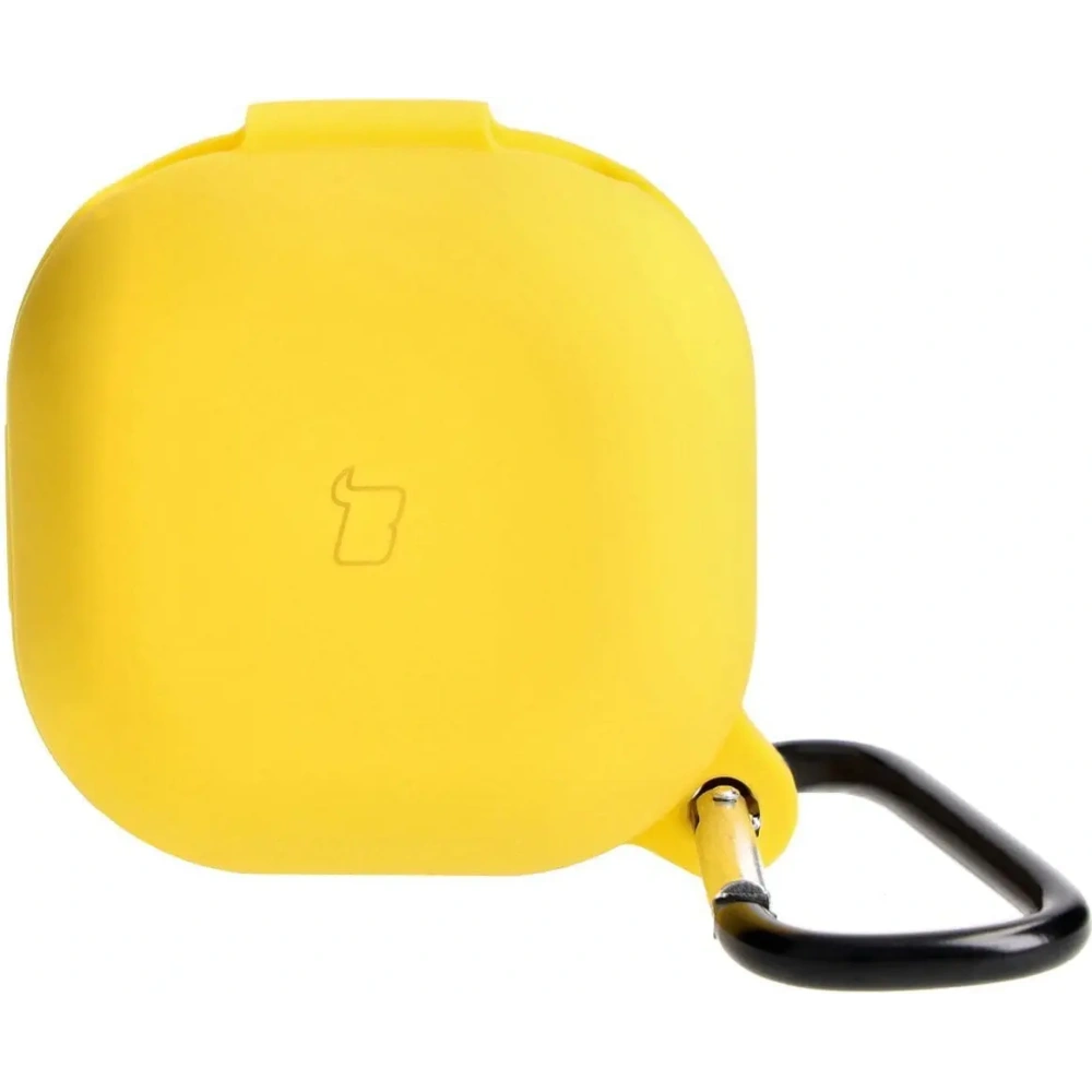 Etui Bizon Case Headphone Silicone do Samsung Galaxy Buds Live / Pro / Buds2 / Buds2 Pro / Buds FE żółte