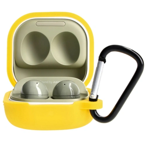 Kup Caz pentru căști Bizon Silicon Samsung Galaxy Buds Live / Pro / Buds2 / Buds2 Pro / Buds FE galben - BIZ4178 - {ean13} - Sklep Home Screen