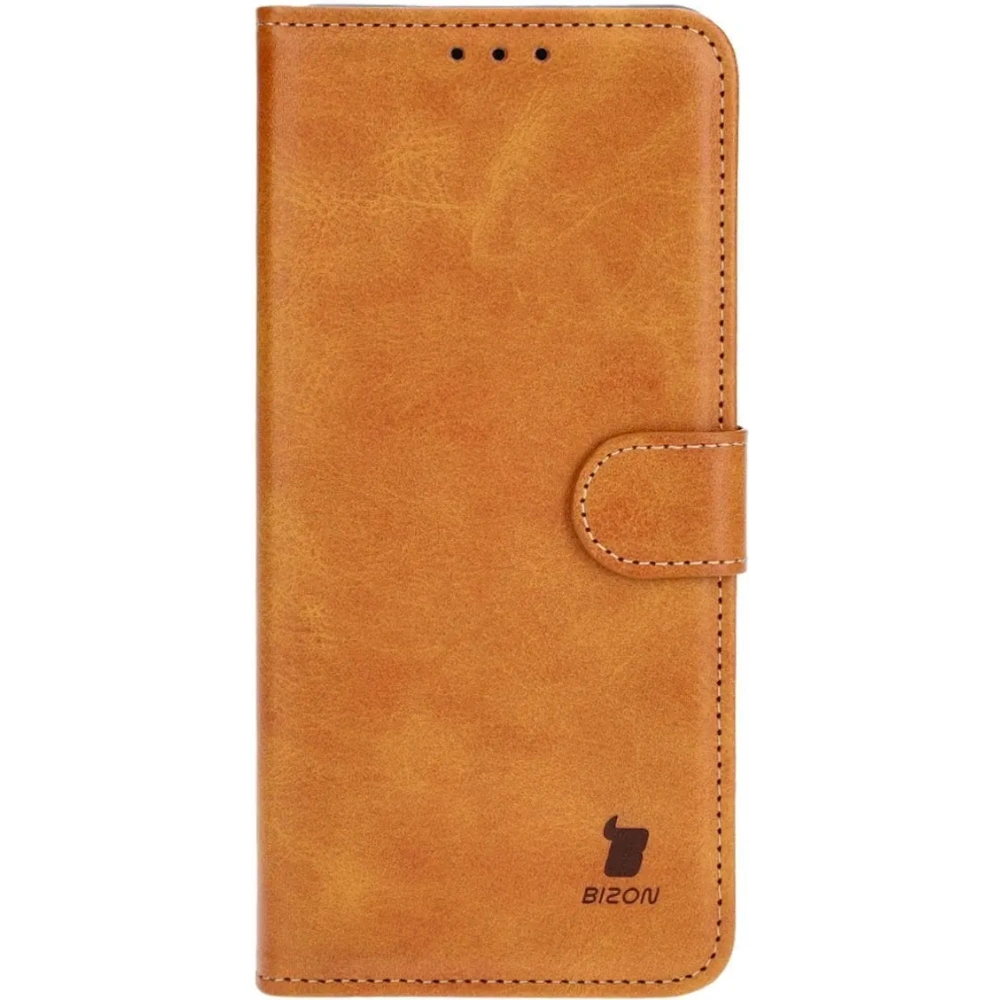 Etui z klapką Bizon Case Pocket do OnePlus 12 brązowe