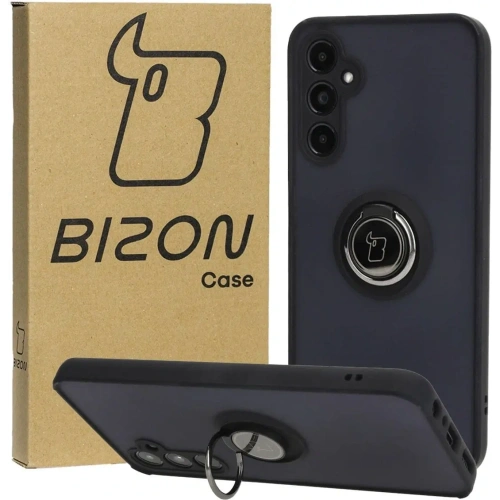 Kup Etui z uchwytem na palec Bizon Case Hybrid Ring do Samsung Galaxy A05s przydymione z czarną ramką - BIZ4182 - {ean13} - Sklep Home Screen