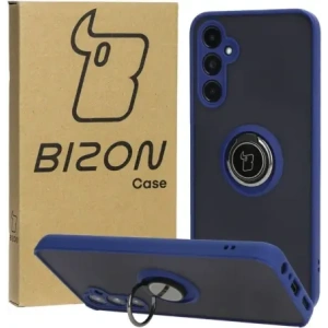 Kup Etui z uchwytem na palec Bizon Case Hybrid Ring do Samsung Galaxy A05s przydymione z granatową ramką - BIZ4183 - {ean13} - Sklep Home Screen
