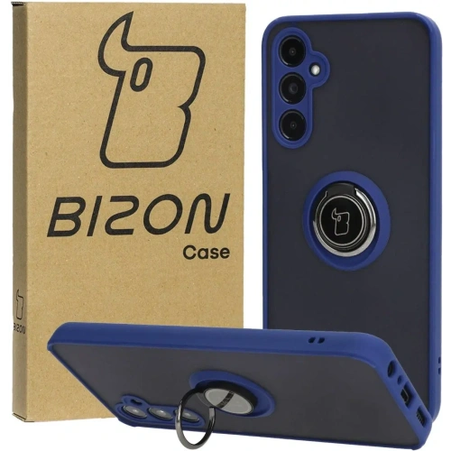Kup Etui z uchwytem na palec Bizon Case Hybrid Ring do Samsung Galaxy A05s przydymione z granatową ramką - BIZ4183 - {ean13} - Sklep Home Screen