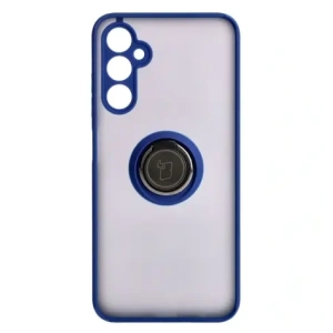 Kup Etui z uchwytem na palec Bizon Case Hybrid Ring do Samsung Galaxy A05s przydymione z granatową ramką - BIZ4183 - {ean13} - Sklep Home Screen