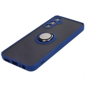 Kup Etui z uchwytem na palec Bizon Case Hybrid Ring do Samsung Galaxy A05s przydymione z granatową ramką - BIZ4183 - {ean13} - Sklep Home Screen