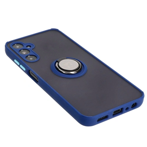 Kup Bizon Case Hybrid Ring Samsung Galaxy A05s fumuriu cu un cadru bleu marin - BIZ4183 - {ean13} - Sklep Home Screen