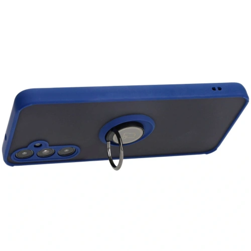 Buy Bizon Case Hybrid Ring Samsung Galaxy A05s smoky with a navy blue frame - BIZ4183 - {ean13} - Home Screen Store Europe