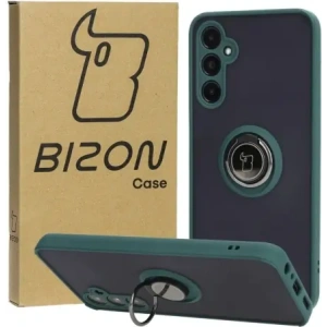 Kup Etui s úchytem na palec Bizon Case Hybrid Ring do Samsung Galaxy A05s kouřové s tmavě zeleným rámečkem - BIZ4184 - {ean13} - Sklep Home Screen