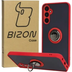Kup Etui z uchwytem na palec Bizon Case Hybrid Ring do Samsung Galaxy A05s przydymione z czerwoną ramką - BIZ4185 - {ean13} - Sklep Home Screen