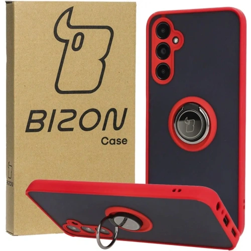 Kup Etui s úchopem na prst Bizon Case Hybrid Ring pro Samsung Galaxy A05s kouřové s červeným rámem - BIZ4185 - {ean13} - Sklep Home Screen