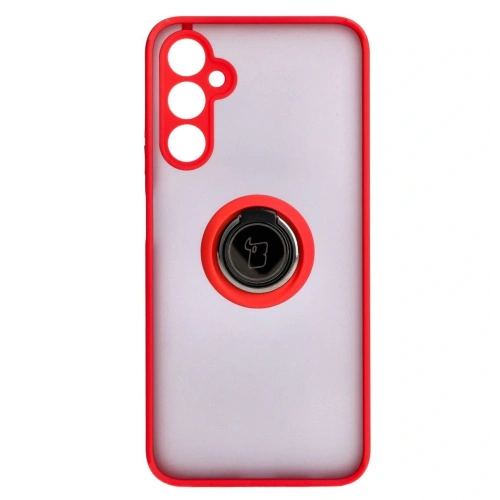 Kup Etui s úchopem na prst Bizon Case Hybrid Ring pro Samsung Galaxy A05s kouřové s červeným rámem - BIZ4185 - {ean13} - Sklep Home Screen