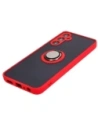 Kup Etui s úchopem na prst Bizon Case Hybrid Ring pro Samsung Galaxy A05s kouřové s červeným rámem - BIZ4185 - {ean13} - Sklep Home Screen