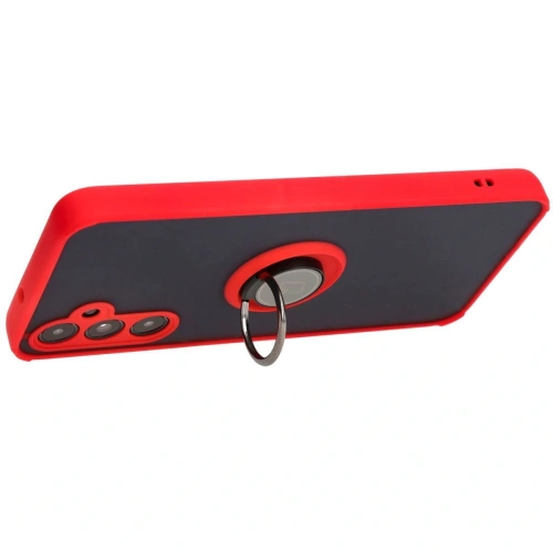 Kup Etui s úchopem na prst Bizon Case Hybrid Ring pro Samsung Galaxy A05s kouřové s červeným rámem - BIZ4185 - {ean13} - Sklep Home Screen