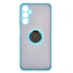 Kup Etui z uchwytem na palec Bizon Case Hybrid Ring do Samsung Galaxy A05s przydymione z jasnoniebieską ramką - BIZ4186 - {ean13} - Sklep Home Screen