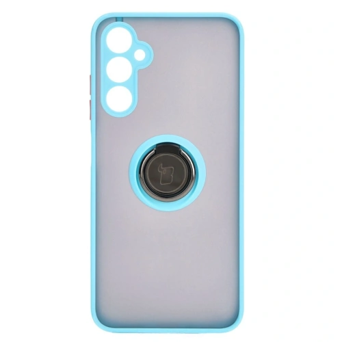 Kup Etui z uchwytem na palec Bizon Case Hybrid Ring do Samsung Galaxy A05s kouřové s jasně modrým rámem - BIZ4186 - {ean13} - Sklep Home Screen
