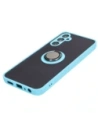 Kup Etui z uchwytem na palec Bizon Case Hybrid Ring do Samsung Galaxy A05s kouřové s jasně modrým rámem - BIZ4186 - {ean13} - Sklep Home Screen