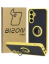 Kup Etui s úchytem na prst Bizon Case Hybrid Ring do Samsung Galaxy A05s kouřové s žlutým rámem - BIZ4187 - {ean13} - Sklep Home Screen
