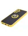 Kup Etui s úchytem na prst Bizon Case Hybrid Ring do Samsung Galaxy A05s kouřové s žlutým rámem - BIZ4187 - {ean13} - Sklep Home Screen