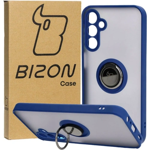 Kup Bizon Case Hybrid Ring Samsung Galaxy A15 5G/4G füstös színű, sötétkék kerettel - BIZ4189 - {ean13} - Sklep Home Screen