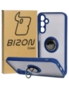Bizon Case Hybrid Ring Samsung Galaxy A15 5G/4G füstös színű, sötétkék kerettel
