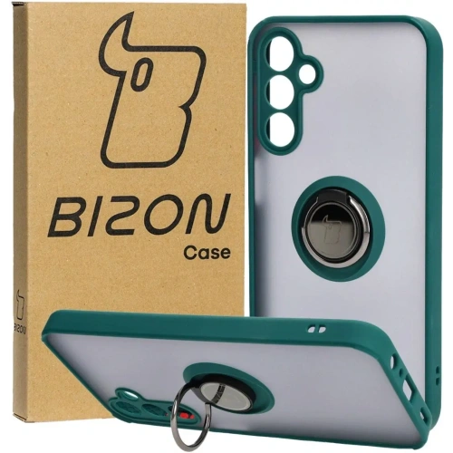 Kup Bizon Case Hybrid Ring Samsung Galaxy A15 5G/4G füstös sötétzöld kerettel - BIZ4190 - {ean13} - Sklep Home Screen