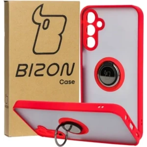 Kup Bizon Case Hybrid Ring Samsung Galaxy A15 5G/4G rauchig mit einem roten Rahmen - BIZ4191 - {ean13} - Sklep Home Screen
