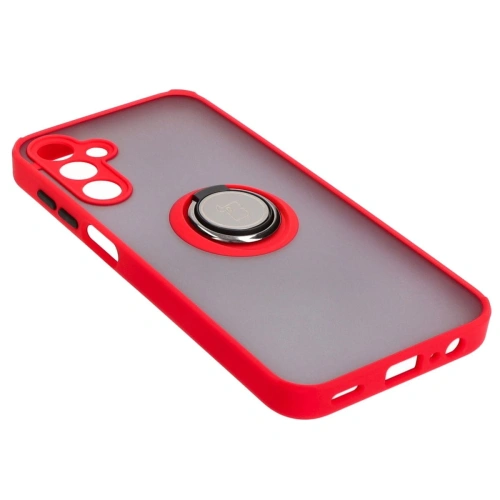 Kup Bizon Case Hybrid Ring Samsung Galaxy A15 5G/4G fumuriu cu un cadru roșu - BIZ4191 - {ean13} - Sklep Home Screen