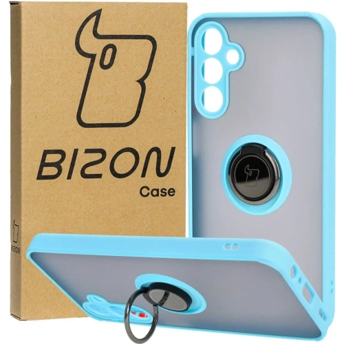 Kup Bizon Case Hybrid Ring Samsung Galaxy A15 5G/4G fumuriu cu un cadru bleu deschis - BIZ4192 - {ean13} - Sklep Home Screen