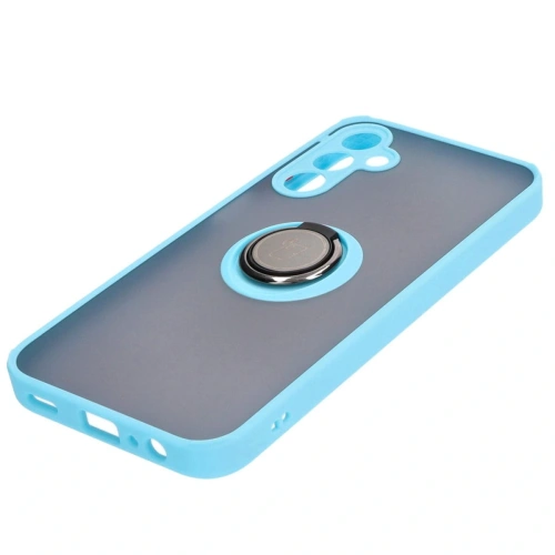 Kup Bizon Case Hybrid Ring Samsung Galaxy A15 5G/4G fumuriu cu un cadru bleu deschis - BIZ4192 - {ean13} - Sklep Home Screen