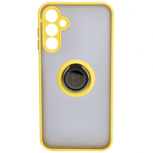 Kup Bizon Case Hybrid Ring Samsung Galaxy A15 5G/4G fumuriu cu un cadru galben - BIZ4193 - {ean13} - Sklep Home Screen