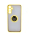 Kup Bizon Case Hybrid Ring Samsung Galaxy A15 5G/4G fumuriu cu un cadru galben - BIZ4193 - {ean13} - Sklep Home Screen